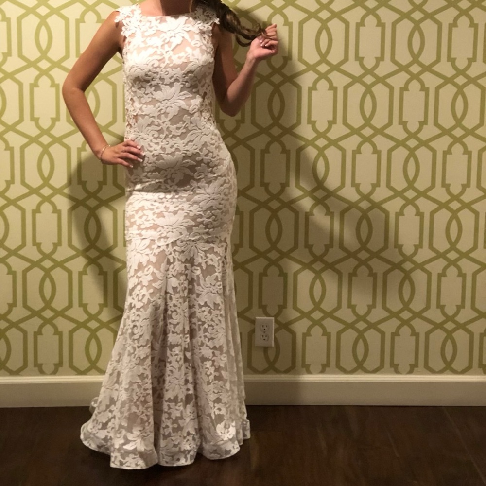 Zoey grey formal dress